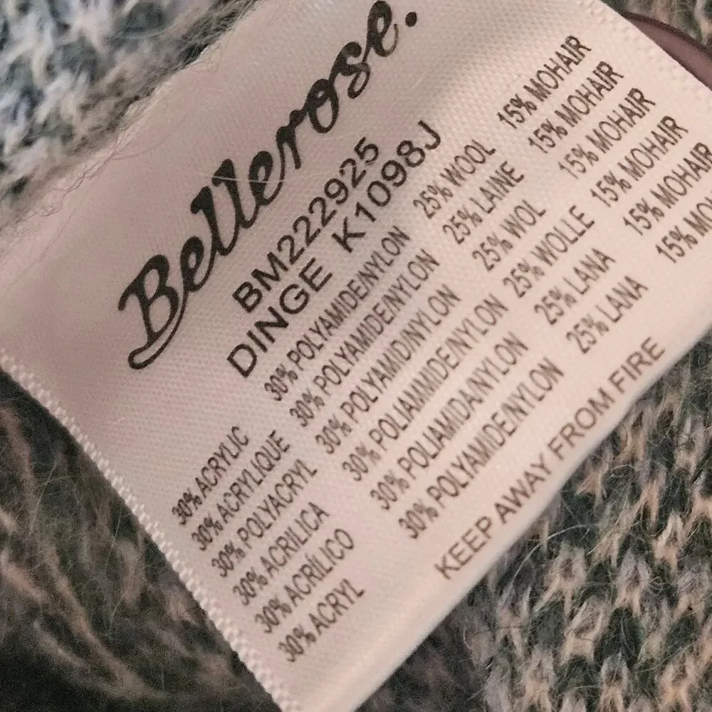 Bellerose Green Mohair Wool Cardigan Sweater Size Small - Picture 5 of 5